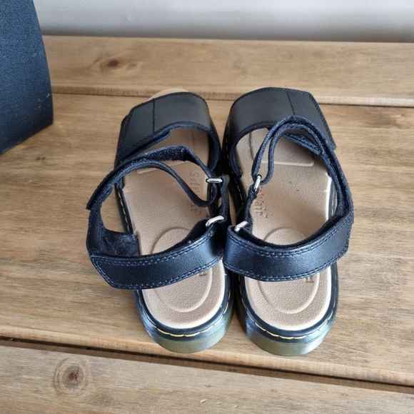 Dr martens black leather Romi j sandals Uk 3Vgc. - Picture 3 of 4